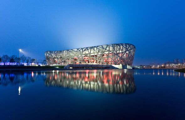 Iwan Baan, Estadio Nacional, Pekín, China, 2008. Arquitectura: Herzog & de Meuron © Iwan Baan