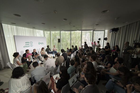 Uno de los paneles de UnoConCinco, encuentros sobre alimentación sostenible de la Fundación Carasso. Foto: RobertoDelCastar.