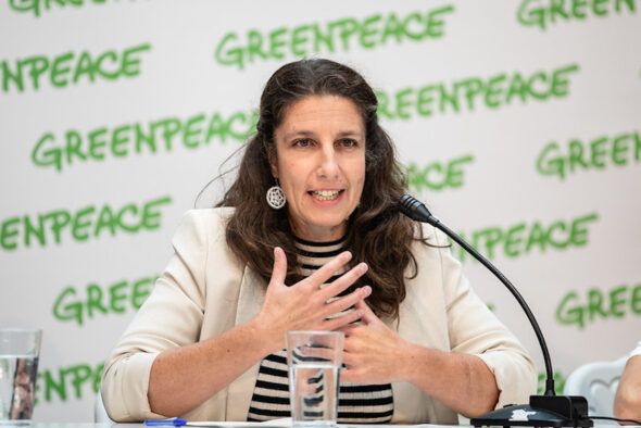 Eva Saldaña, directora ejecutiva de Greenpeace España.