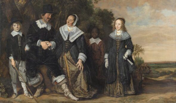 Frans Hals. 'Grupo familiar ante un paisaje', 1645-1648. Museo Nacional Thyssen-Bornemisza.