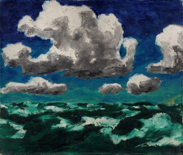 Nubes de verano, de Emil Nolde en el Museo Thyssen-Bornemisza. Las reflexiones y curiosidades de un pintor alemán que viaja por primera vez a los mares del sur.