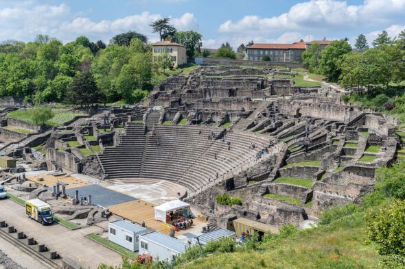 Anfiteatro romano de Lyon. Foto: Jean Christophe Benoist / CC. 