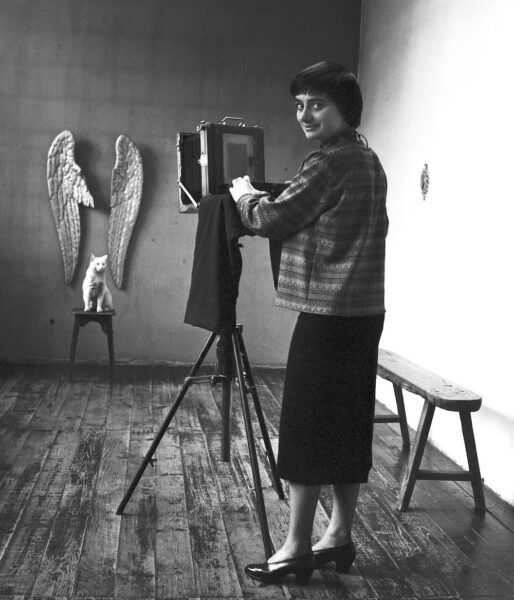 Agnès Varda en su estudio de la cale Daguerre. Cortesía del CCCB.