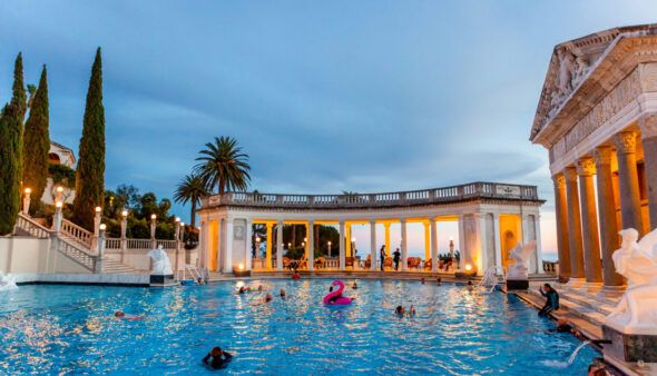 Piscina del Hearst Castle en California. Foto: Visit San Simeon California.