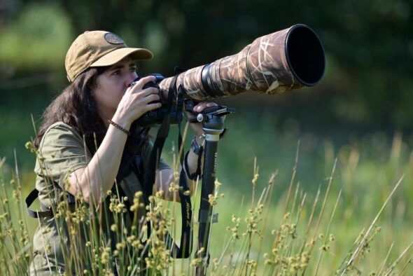 La fotógrafa profesional especializada en naturaleza, Clara Ochoa.