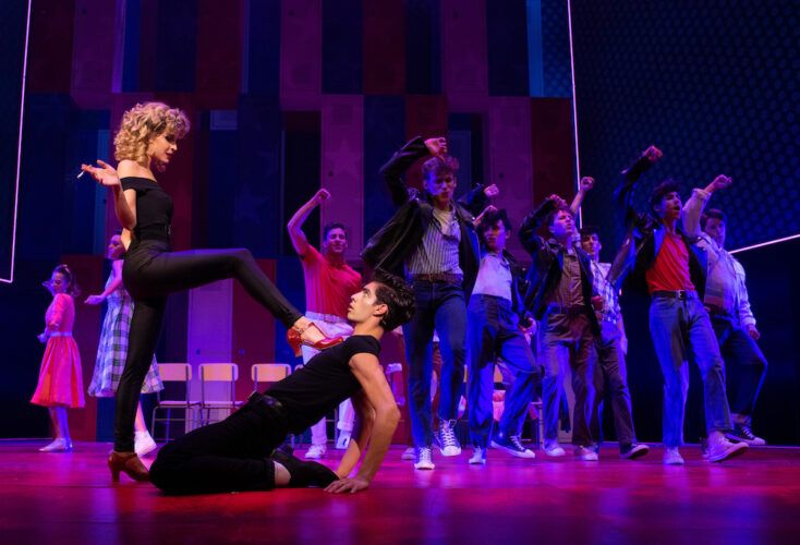 Una escena de 'Grease' en el Teatro Nuevo Apolo de Madrid.