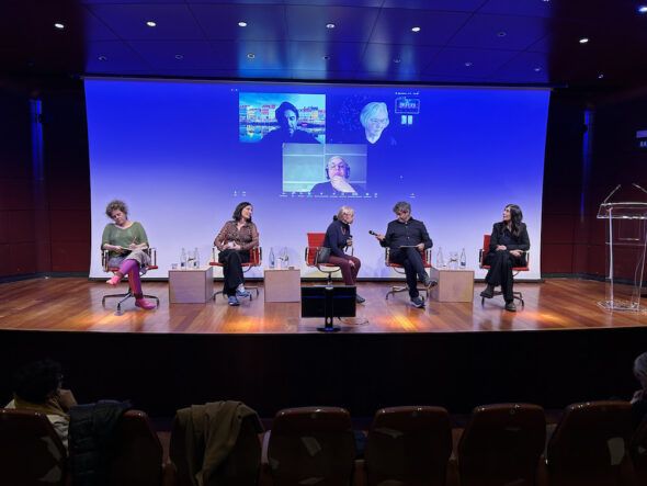 Un momento de los encuentros en el Reina Sofía de Madrid. 