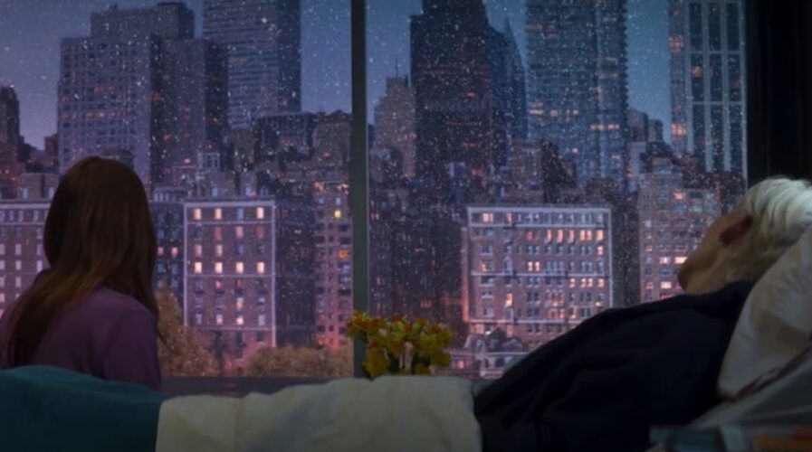 sobre Manhattan en 'La habitación de al lado' de Pedro Almodóvar.