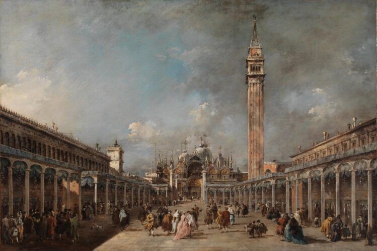 Francesco Guardi La fiesta de la Ascensión en la plaza de San Marcos, h. 1775. Museo Calouste Gulbenkian.