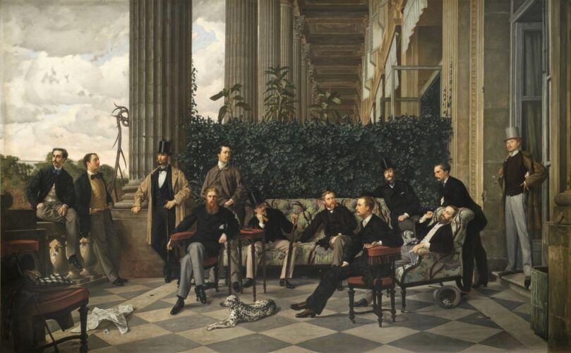 James Tissot. El Círculo de la Rue Royale, 1866. París, Musée d’Orsay.