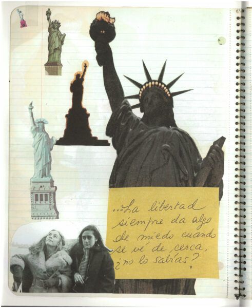 Uno de los collages de Visión de Nueva York editados por Siruela. 