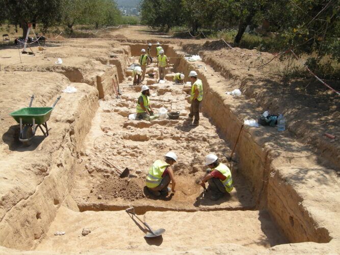 Excavación en el asentamiento Can Malalt.