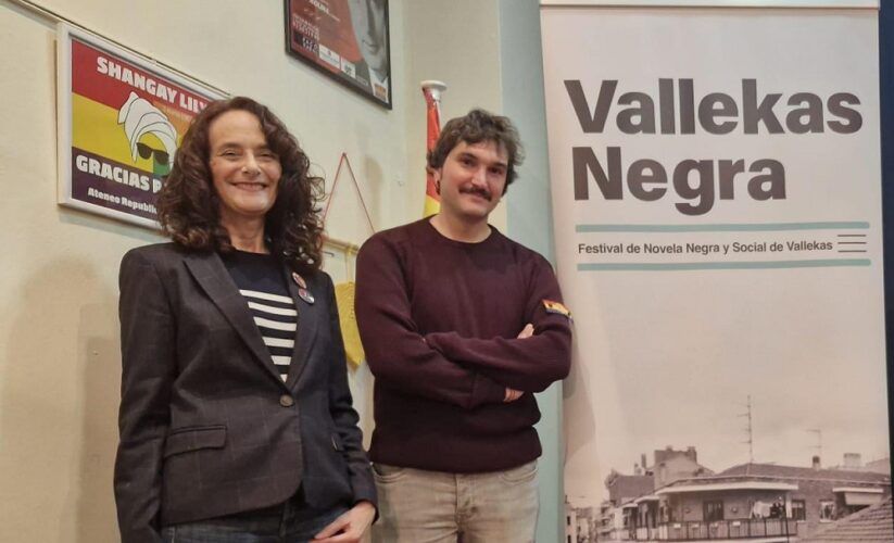 Marta García, presidenta del Ateneo Republicano de Vallekas, e Ignacio Marín, organizadores de Vallekas Negra.