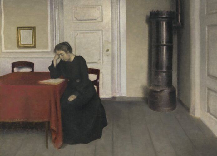 'Una habitación en la casa del artista en Strandgade, Copenhague, con su mujer', 1902. National Gallery of Denmark, Copenhague.